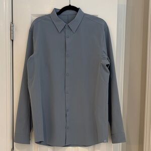 lululemon athletica Gray Casual Button Down Shirt men’s  large